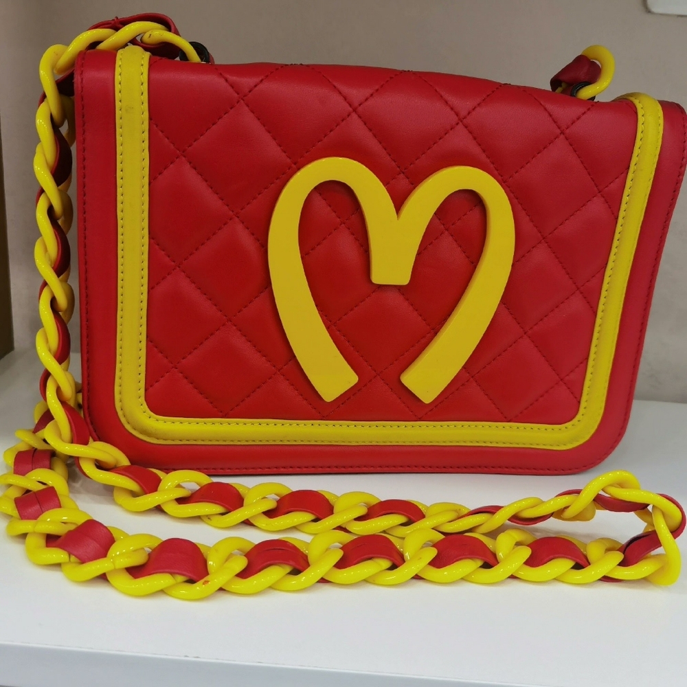 - Authentic Moschino Jeremy Scott McDonald’s Quilted Leather Crossbody bag - Picture 5 of 6